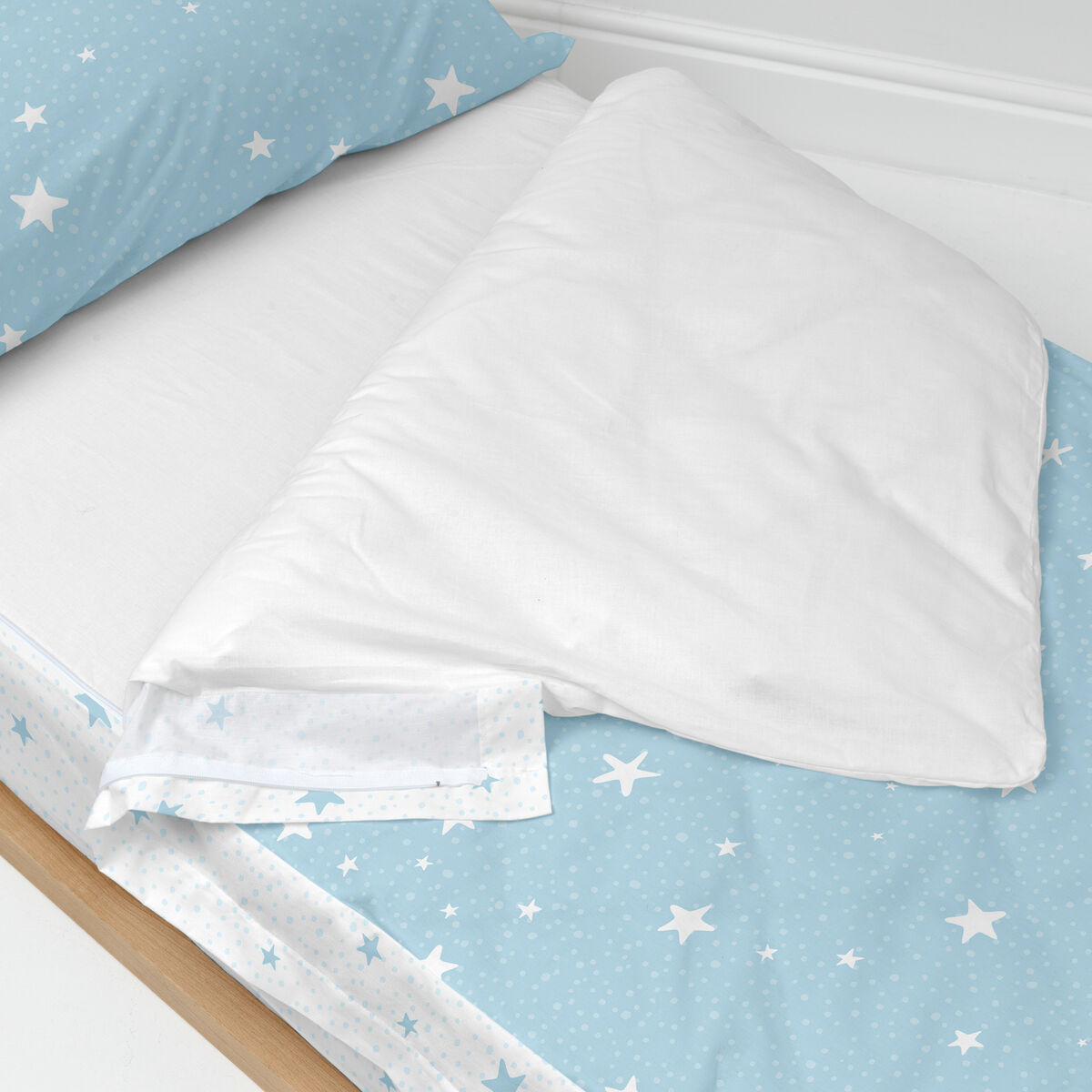 Spací pytel bez výplně HappyFriday Basic Kids Little star Modrý 105 x 200 cm